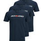 JACK & JONES T-Shirt 3-Pack Logo O-Neck T-Shirt