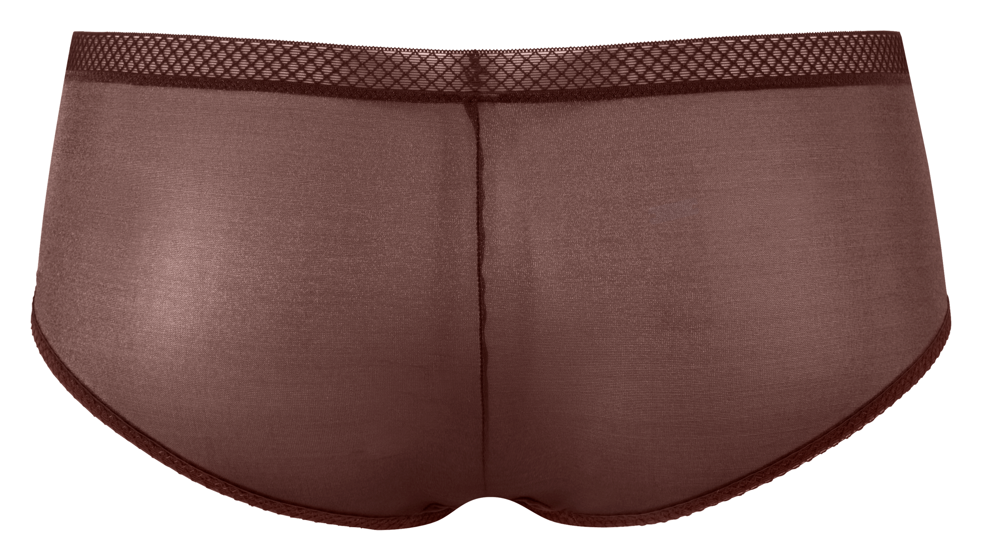 Sheer See Through Shorts Panty Gossard Glossies Brown-3