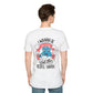 I wann be nice but then People happen - Antisocial Retro - Unisex T-Shirt - Back Print-4