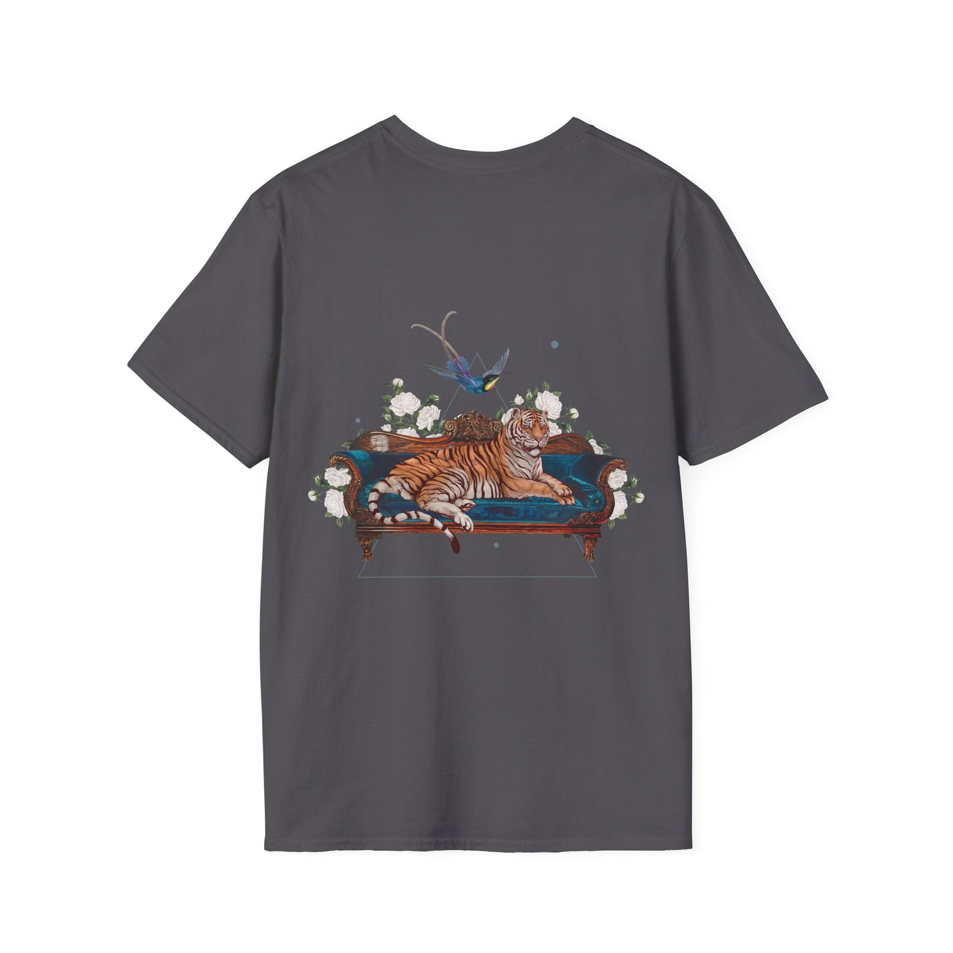 Tiger - Quirky Collage - Unisex T-Shirt - Back Print-1