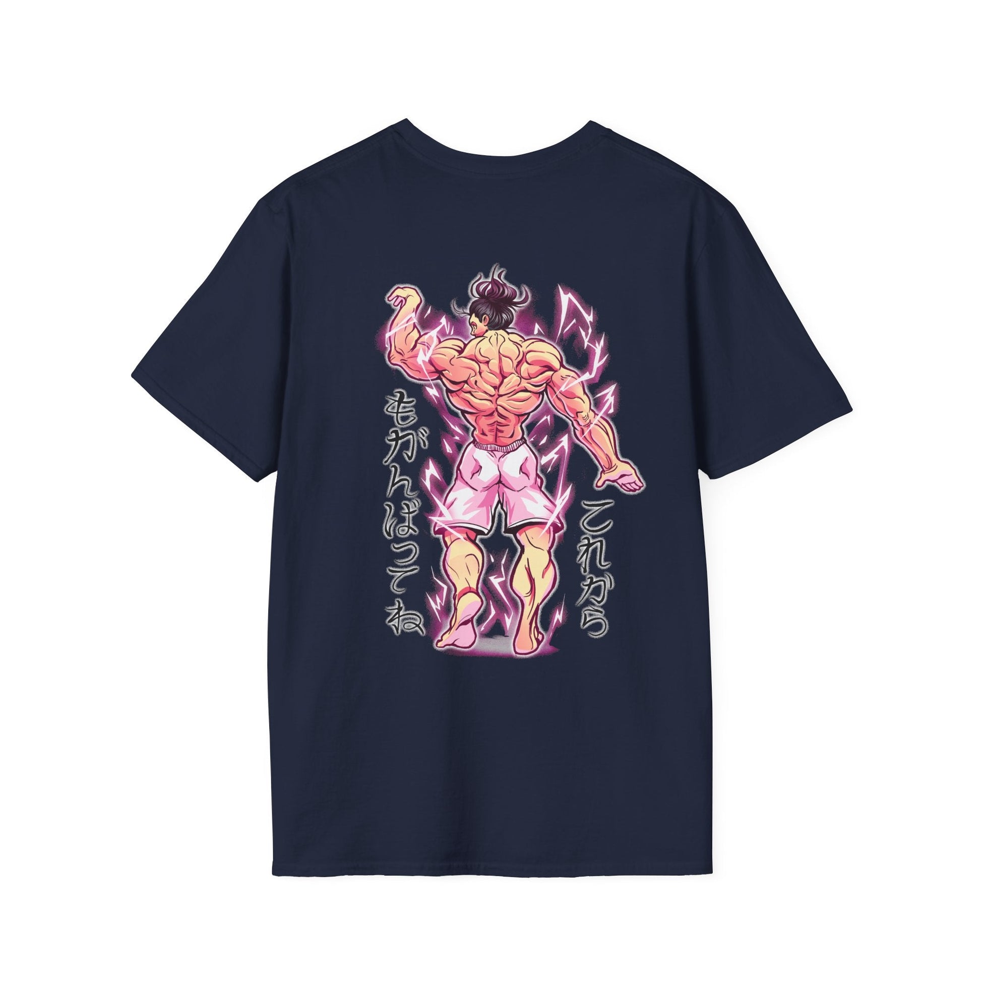 Baki Bodybilder - Anime World - Unisex T-Shirt - Back Print-2