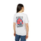 Allergic to Bullshit - Antisocial Retro - Premium Bio Unisex T-Shirt - Back Print-2