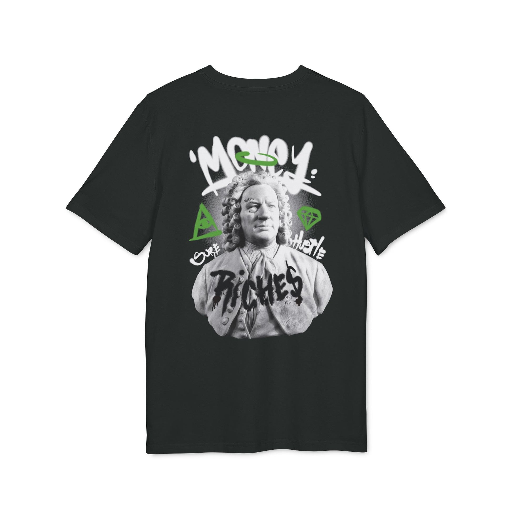 Money Riches - Gods Way - Premium Bio Unisex T-Shirt - Back Print-0