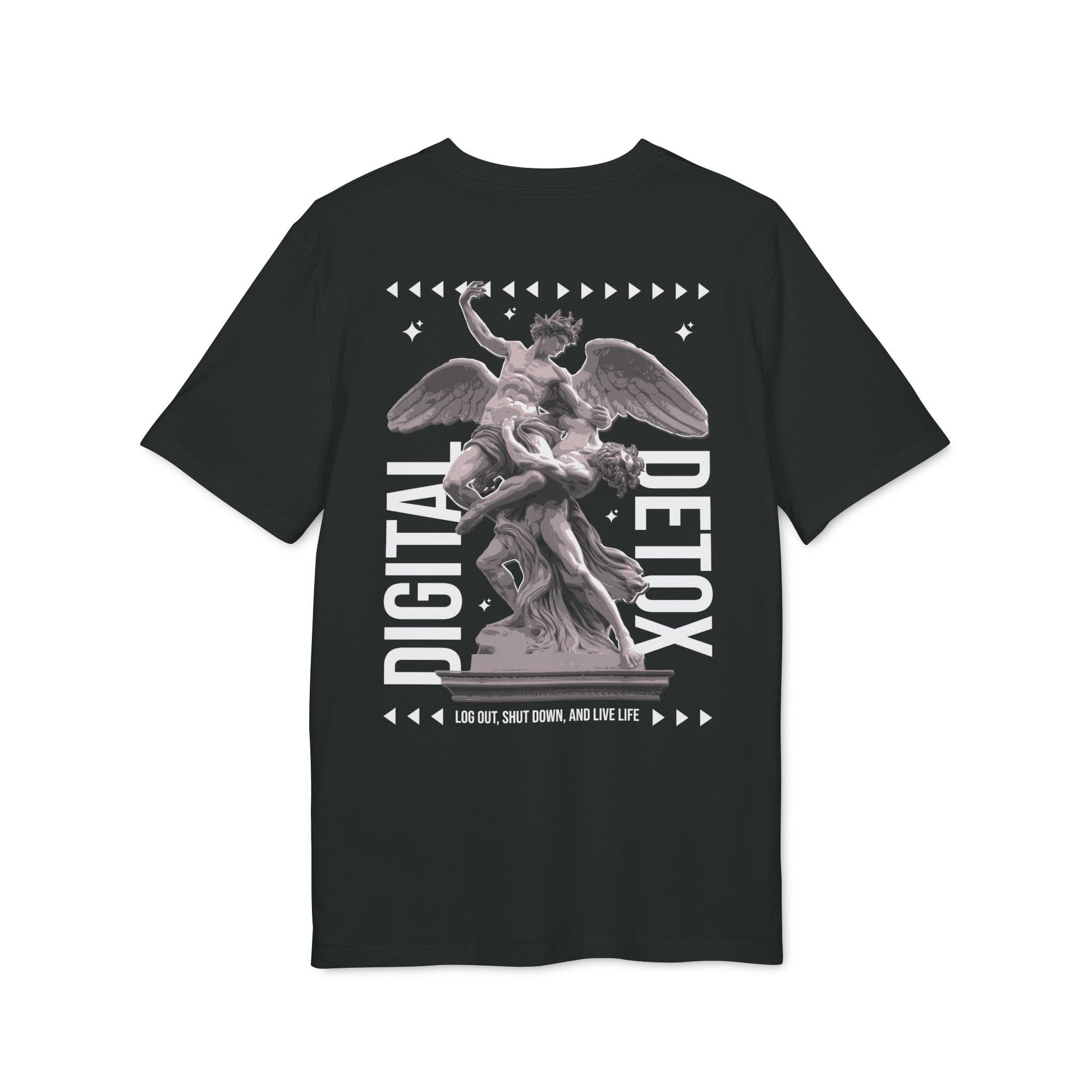 Digital Detox - Gods Way - Premium Bio Unisex T-Shirt - Back Print-0
