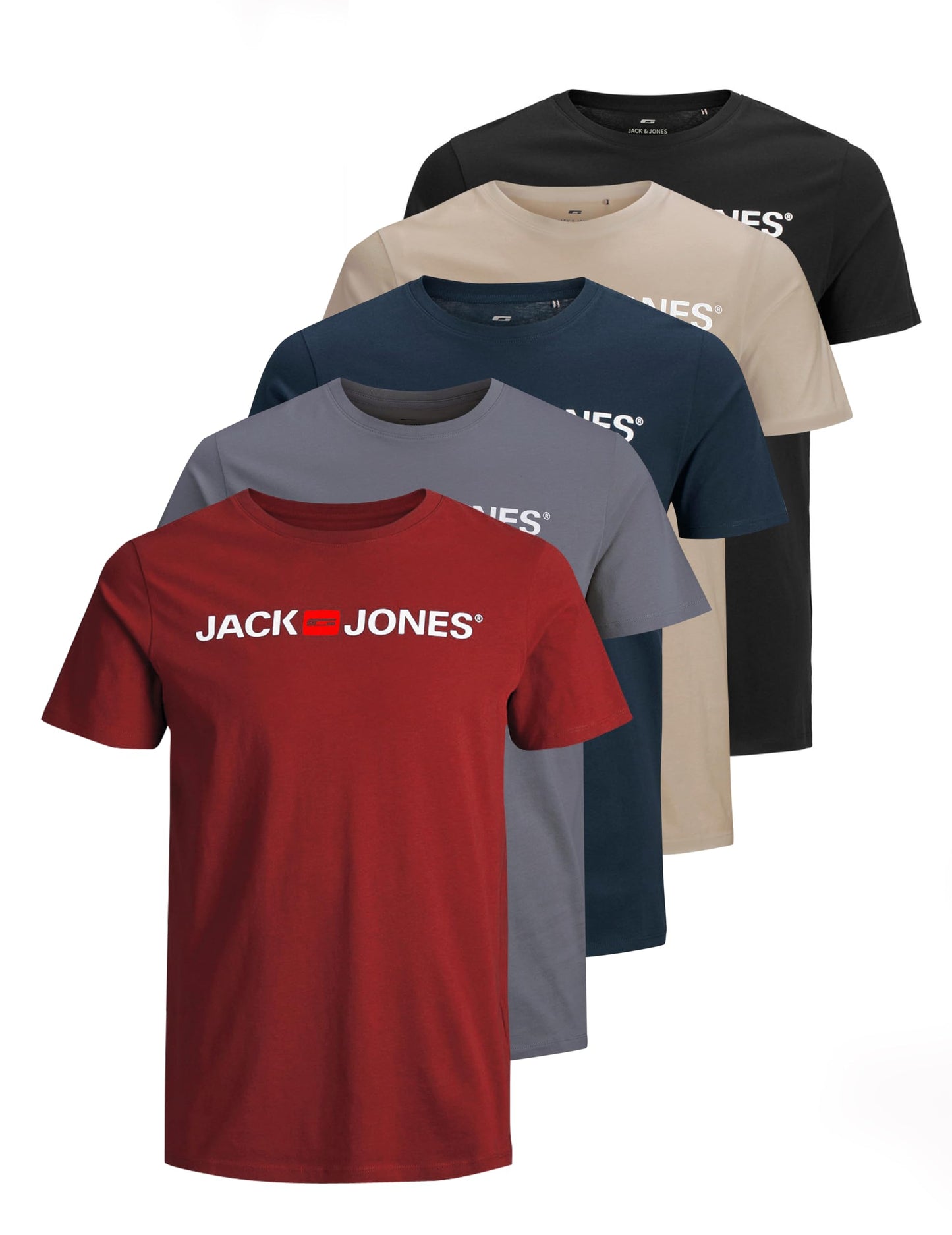 JACK & JONES T-Shirt 3-Pack Logo O-Neck T-Shirt