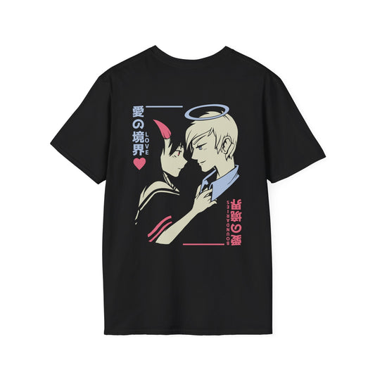 Devil and Angel - Anime World - Unisex T-Shirt - Back Print-0