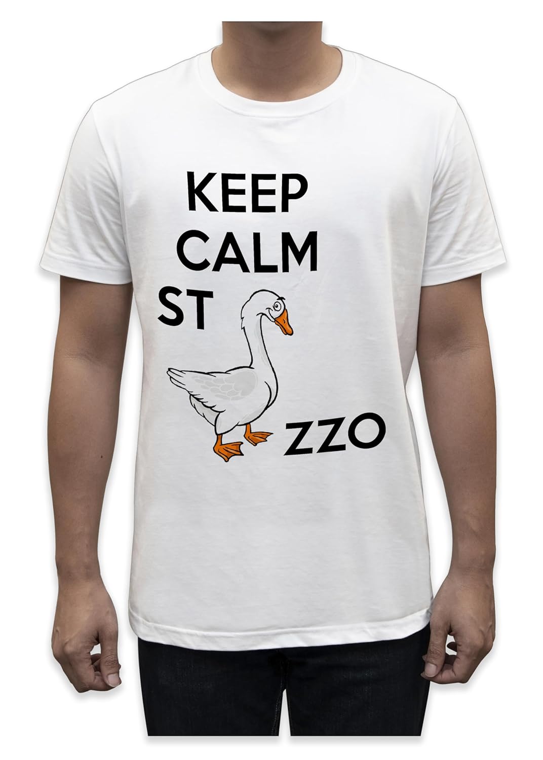 Unisex T-Shirt Short Sleeve T-Shirt with Funny Phrases Funny Joke Funny Print (M, St Oca ZZO STOCAZZO STOCAZZO SIMPATICA REBUS)