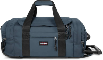 Eastpak Leatherface Unisex Luggage with Wheels, Ocean Blue - STREET STYLE
