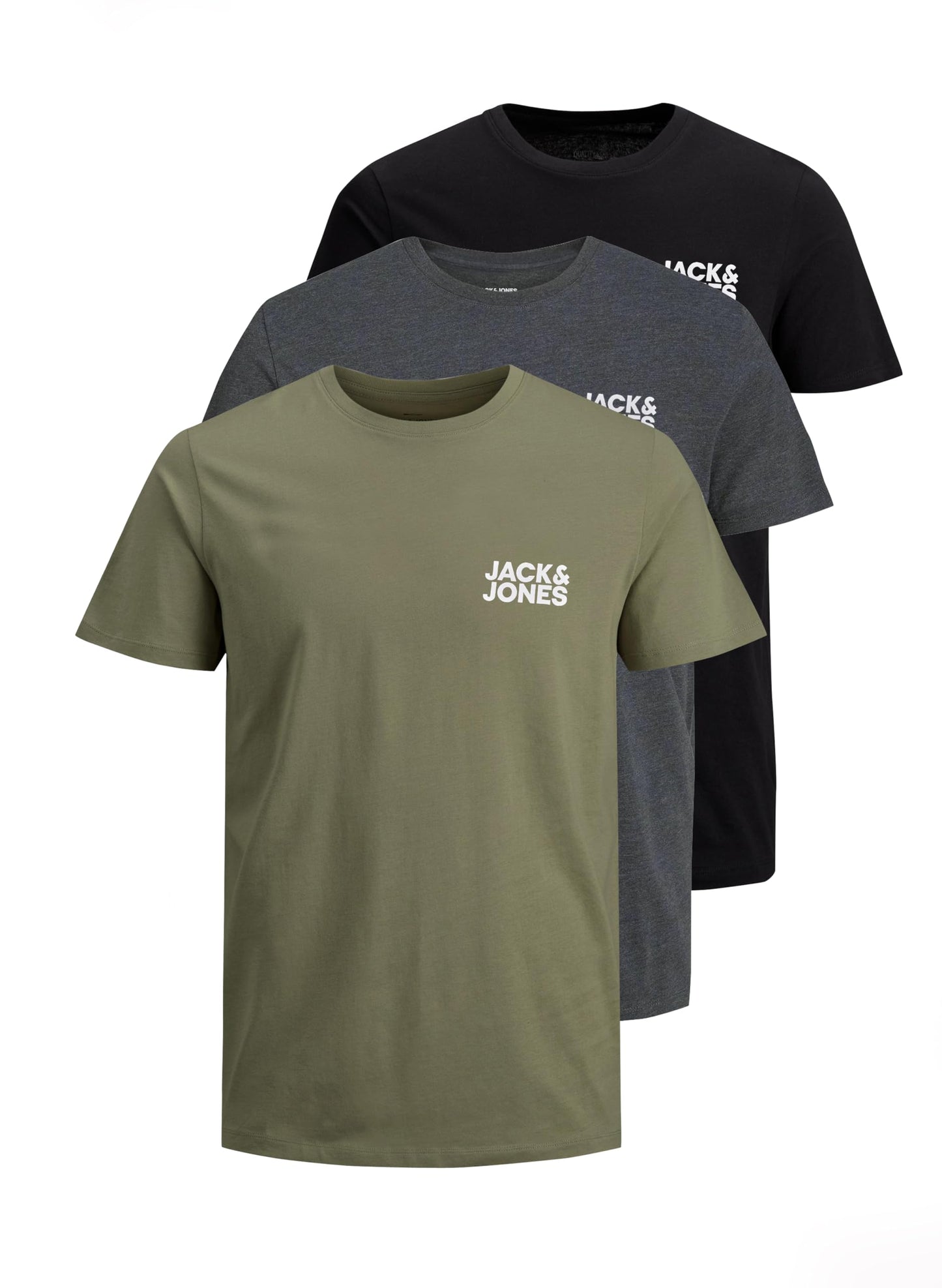 JACK & JONES T-Shirt 3-Pack Logo O-Neck T-Shirt