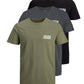 JACK & JONES T-Shirt 3-Pack Logo O-Neck T-Shirt
