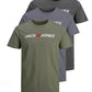 JACK & JONES T-Shirt 3-Pack Logo O-Neck T-Shirt