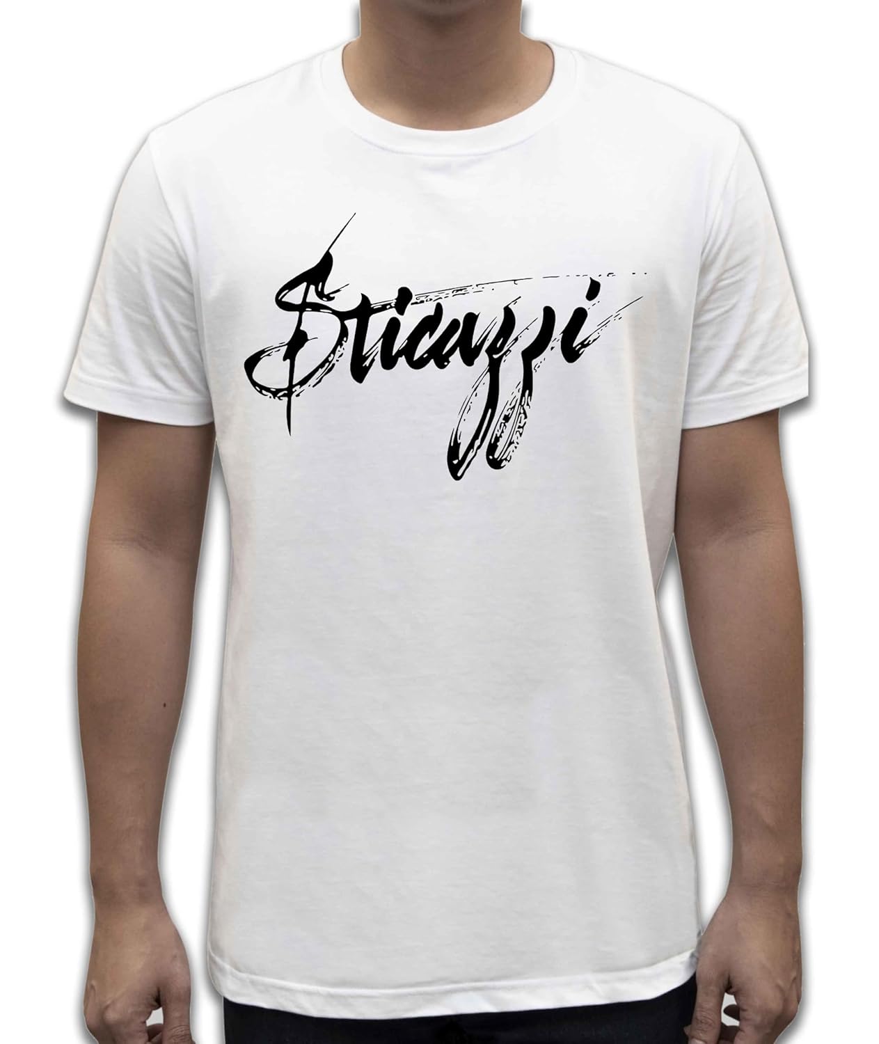 Unisex T-Shirt Short Sleeve T-Shirt with Funny Phrases Funny Joke Funny Print (M, St Oca ZZO STOCAZZO STOCAZZO SIMPATICA REBUS)