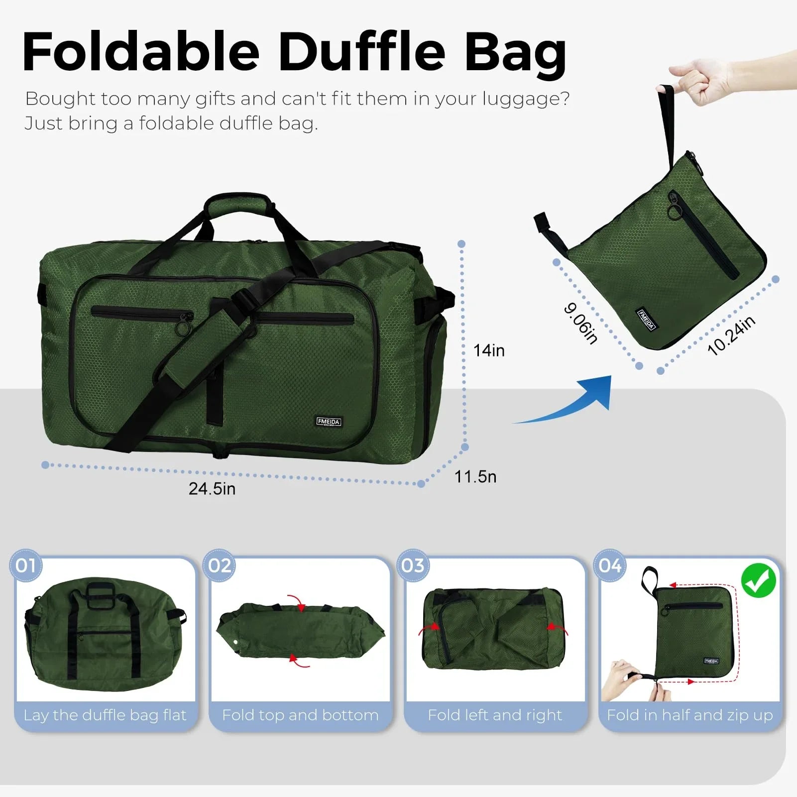 Fmeida 65L Unisex Adult Travel Duffel Bag, Large Gym Bag with Shoe Compartment and Shoulder Strap, Waterproof Duffel Bag Sports Bag, Black, Duffel bag with shoe compartment - STREET STYLE