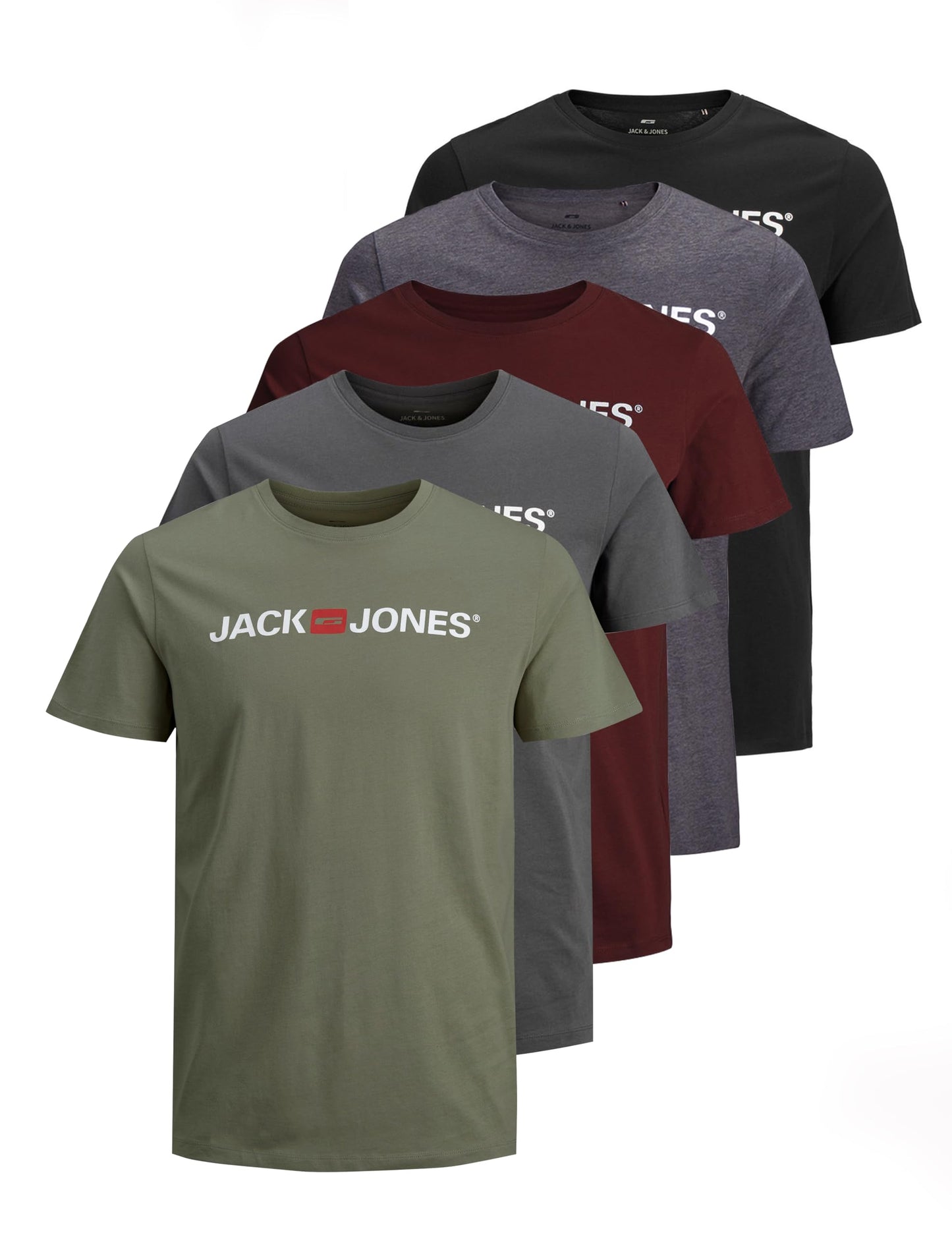JACK & JONES T-Shirt 3-Pack Logo O-Neck T-Shirt