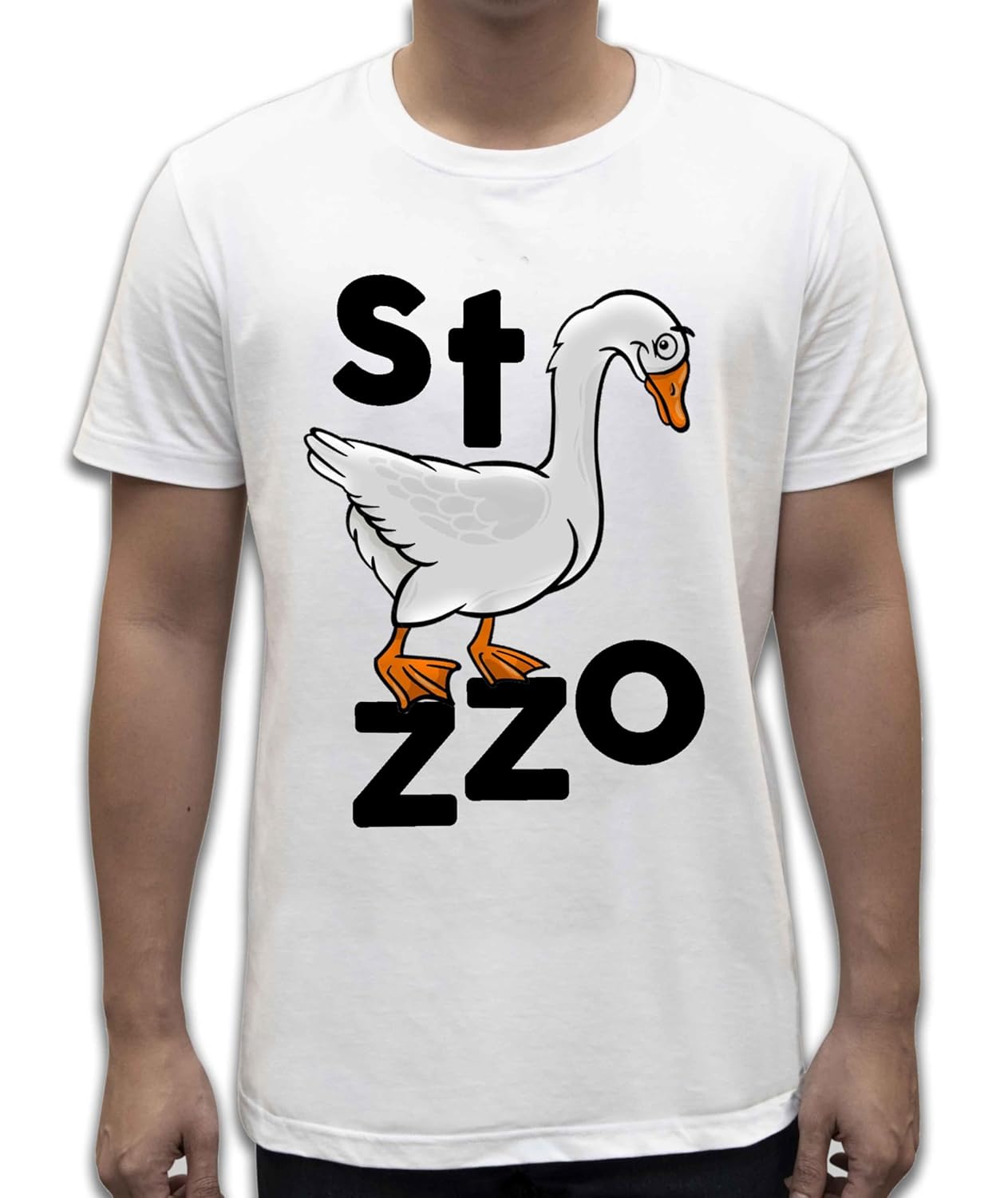 Unisex T-Shirt Short Sleeve T-Shirt with Funny Phrases Funny Joke Funny Print (M, St Oca ZZO STOCAZZO STOCAZZO SIMPATICA REBUS)