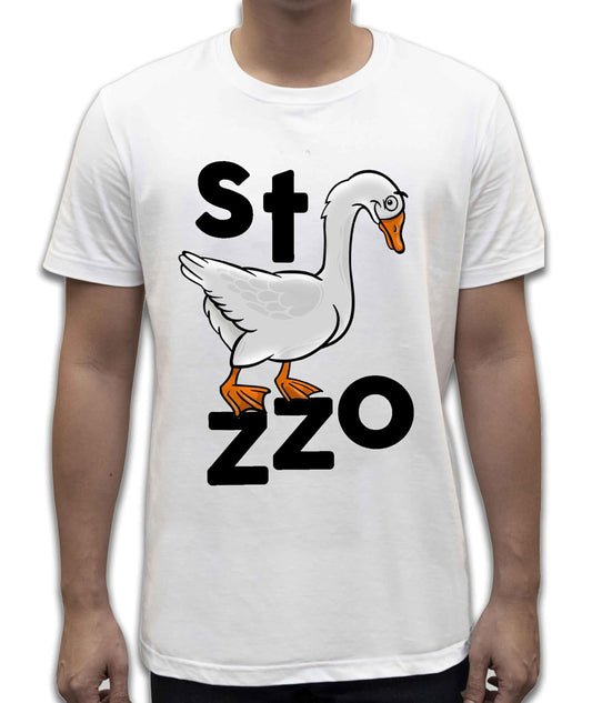 Unisex T-Shirt Short Sleeve T-Shirt with Funny Phrases Funny Joke Funny Print (M, St Oca ZZO STOCAZZO STOCAZZO SIMPATICA REBUS)