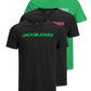 JACK & JONES T-Shirt 3-Pack Logo O-Neck T-Shirt