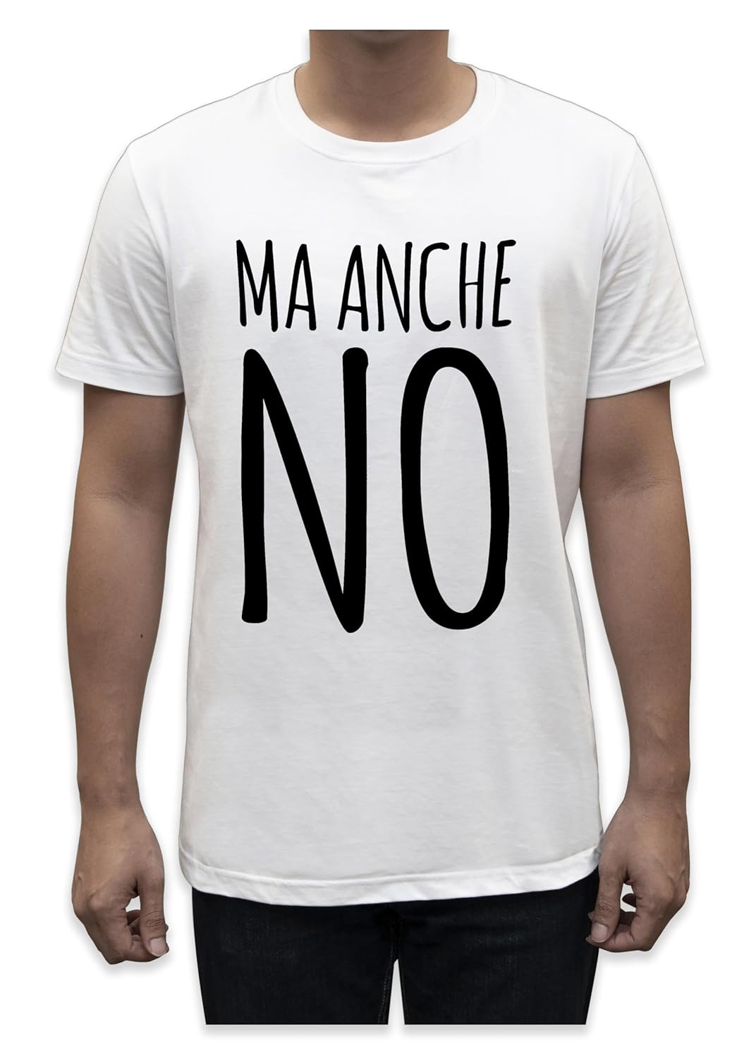 Unisex T-Shirt Short Sleeve T-Shirt with Funny Phrases Funny Joke Funny Print (M, St Oca ZZO STOCAZZO STOCAZZO SIMPATICA REBUS)