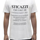 Unisex T-Shirt Short Sleeve T-Shirt with Funny Phrases Funny Joke Funny Print (M, St Oca ZZO STOCAZZO STOCAZZO SIMPATICA REBUS)