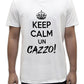 Unisex T-Shirt Short Sleeve T-Shirt with Funny Phrases Funny Joke Funny Print (M, St Oca ZZO STOCAZZO STOCAZZO SIMPATICA REBUS)
