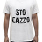 Unisex T-Shirt Short Sleeve T-Shirt with Funny Phrases Funny Joke Funny Print (M, St Oca ZZO STOCAZZO STOCAZZO SIMPATICA REBUS)