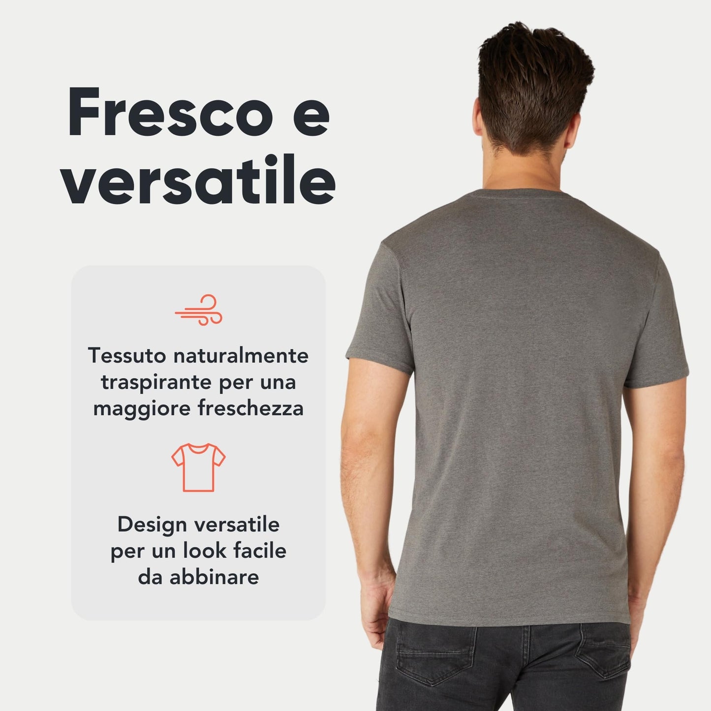 FM London Pack of 3/5 Men's T-Shirt - Premium T-Shirt with Slightly Fitted Design - Super Soft T-Shirt Made of 100% Cotton