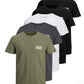 JACK & JONES T-Shirt 3-Pack Logo O-Neck T-Shirt