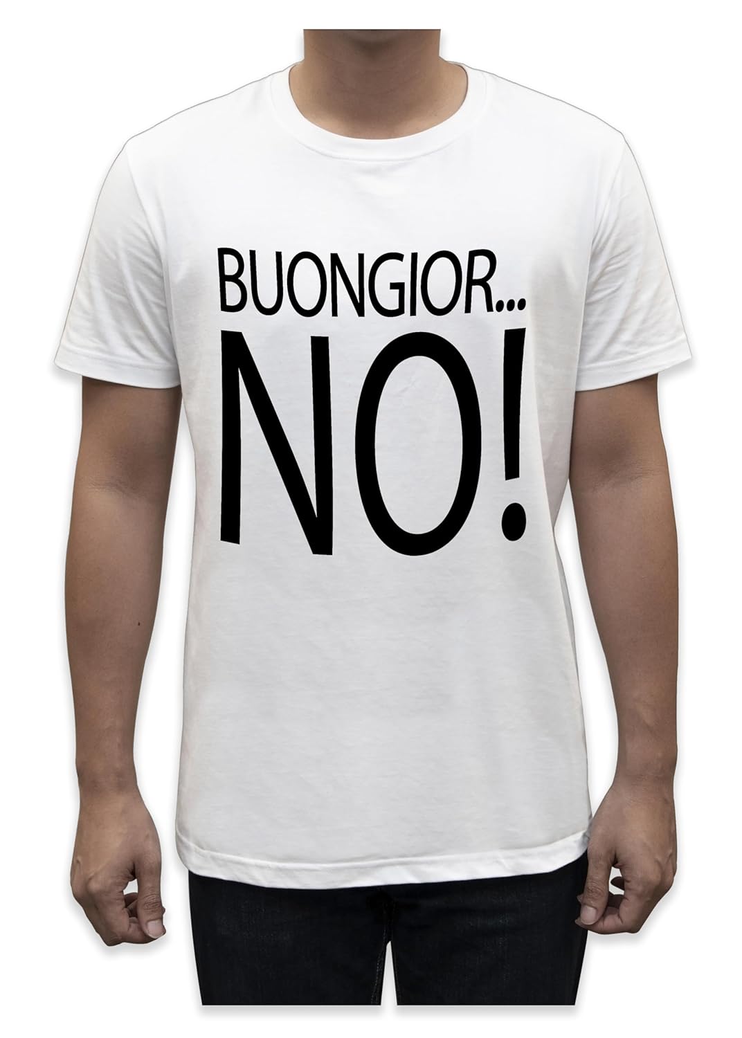 Unisex T-Shirt Short Sleeve T-Shirt with Funny Phrases Funny Joke Funny Print (M, St Oca ZZO STOCAZZO STOCAZZO SIMPATICA REBUS)