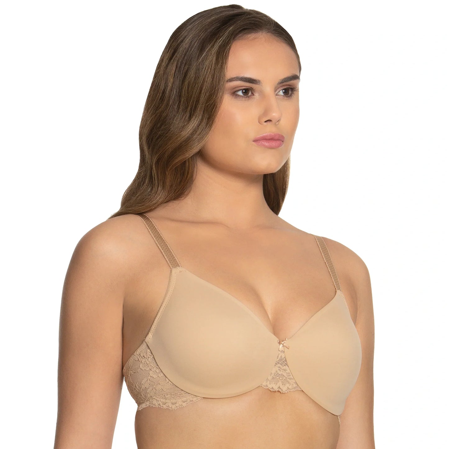Everyday Hidden Underwire Seamless Lace Minimizer Lena Nude-0