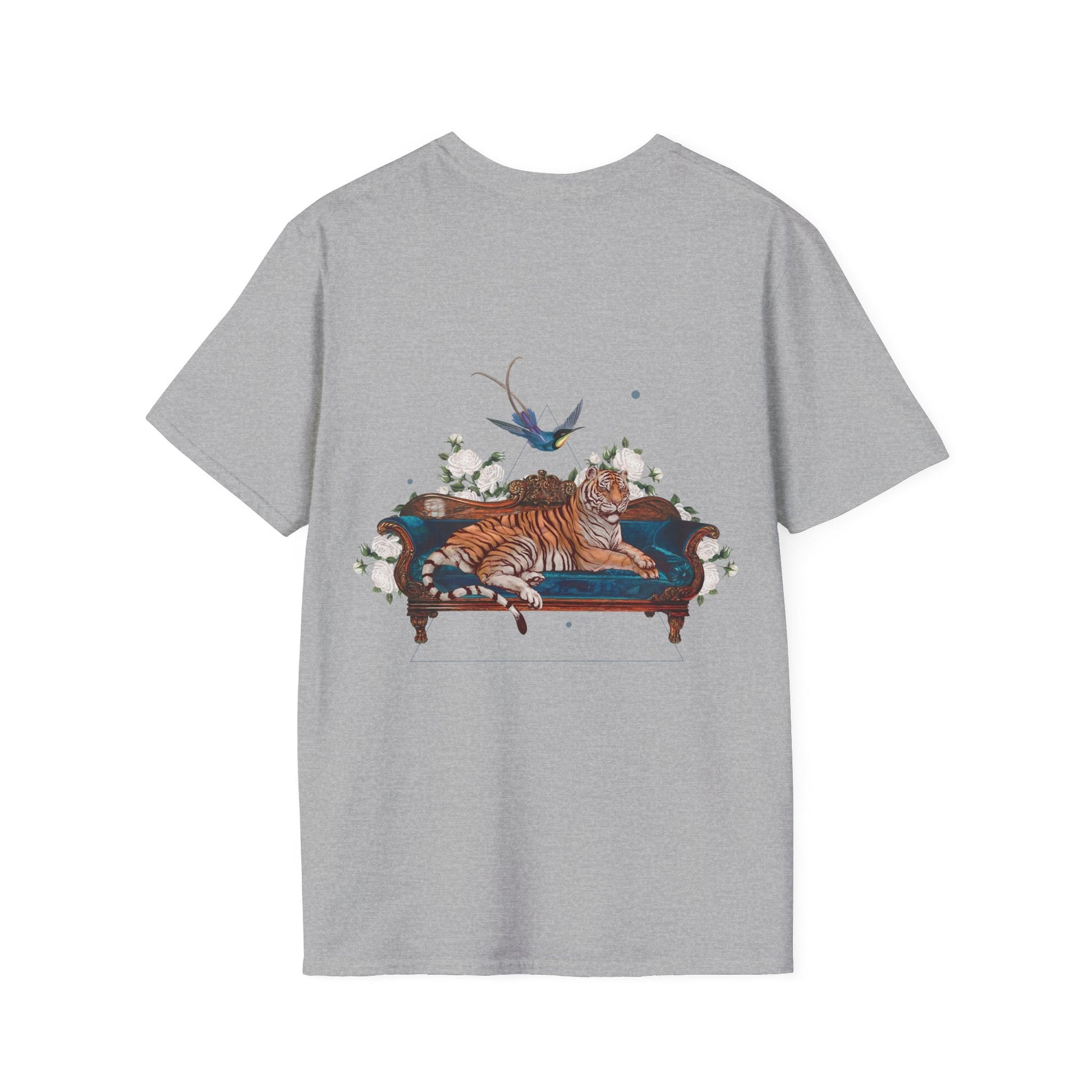 Tiger - Quirky Collage - Unisex T-Shirt - Back Print-4