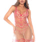 Sheer Babydoll & String Set Mapale Petal Kiss-0