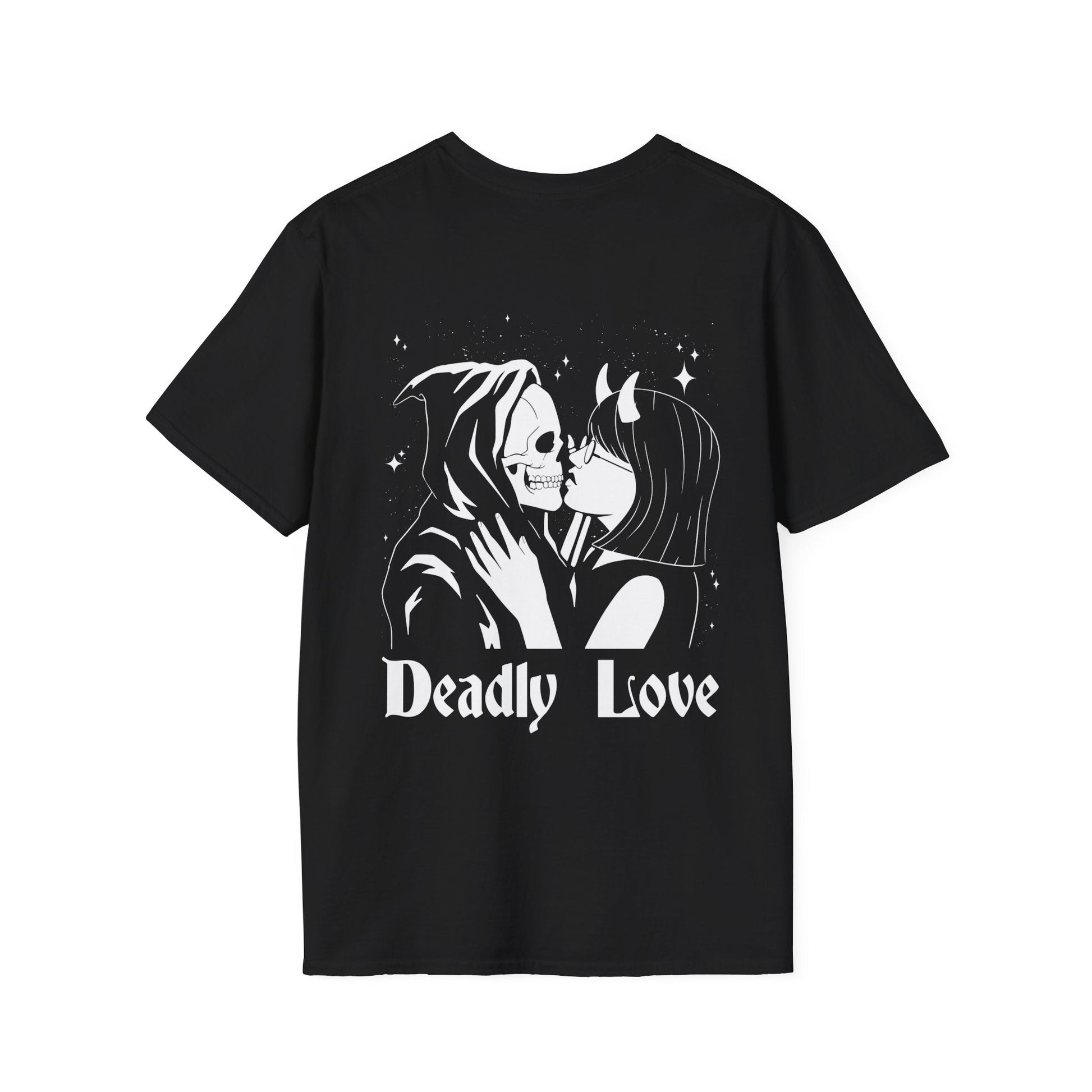 Deadly Love - Anime World - Unisex T-Shirt - Back Print-0