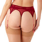 Gossard Superboost Lace Garter Belt Cranberry/Raspberry Sorbet-1