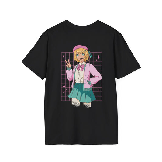 Sweet Anime Girl - Anime World - Unisex T-Shirt - Back Print-0