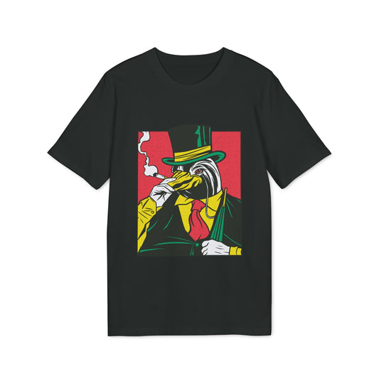 Smoking Penguin - Comic Mafia - Premium Bio Unisex T-Shirt - Front Print-0