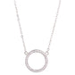 Round Pendant Pave Necklace-1