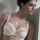 Semi Sheer Lace Full Cup Bra Conturelle Provence-0