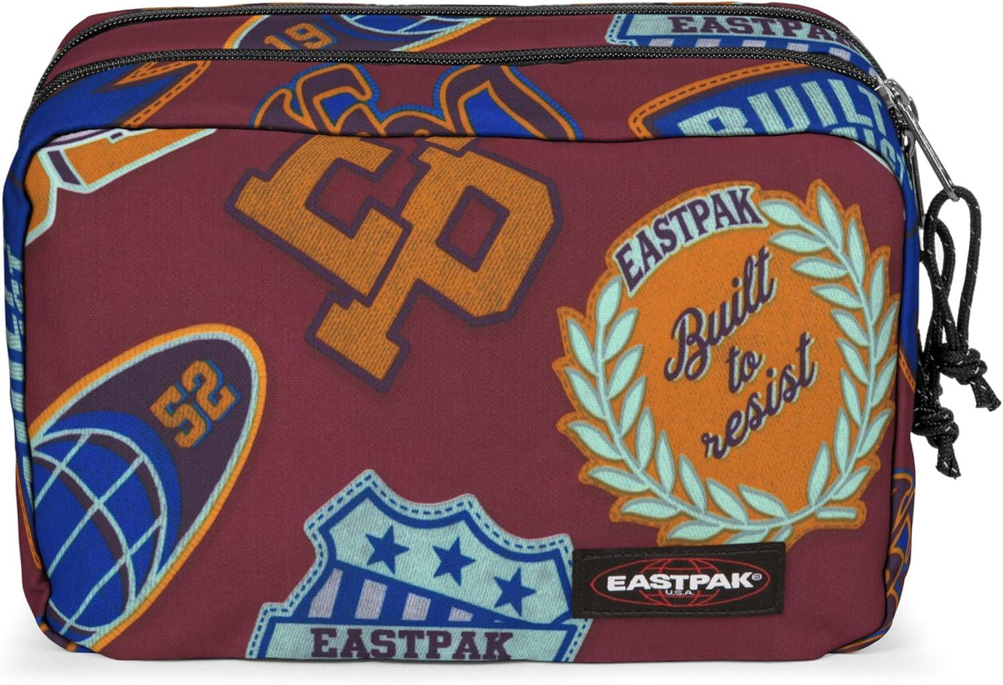 EASTPAK MAVIS Toiletry Bag, 6 L, Clash Burgundy, Red - STREET STYLE