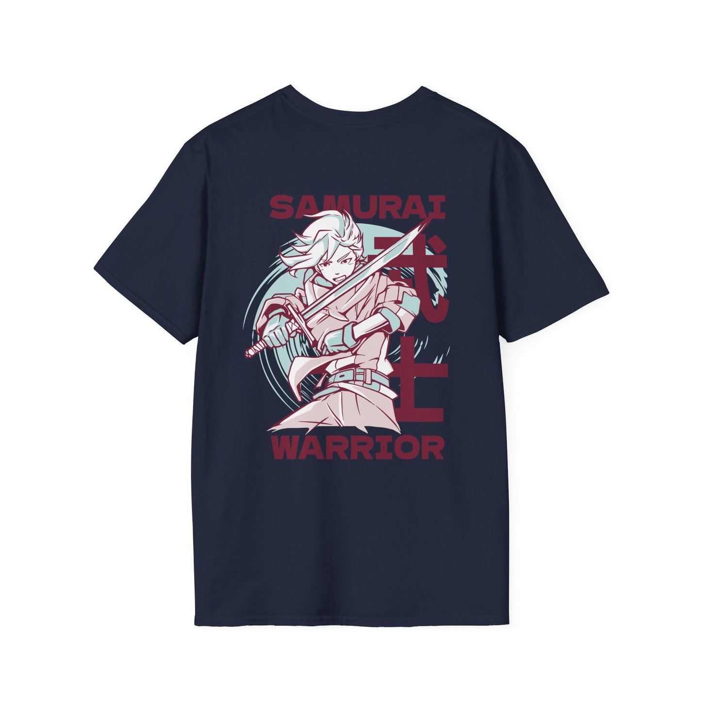 Samurai Warrior - Anime World - Unisex T-Shirt - Back Print-2