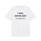 I will never quit gambling - Everything I Love - Premium Bio Unisex T-Shirt - Front Print-6