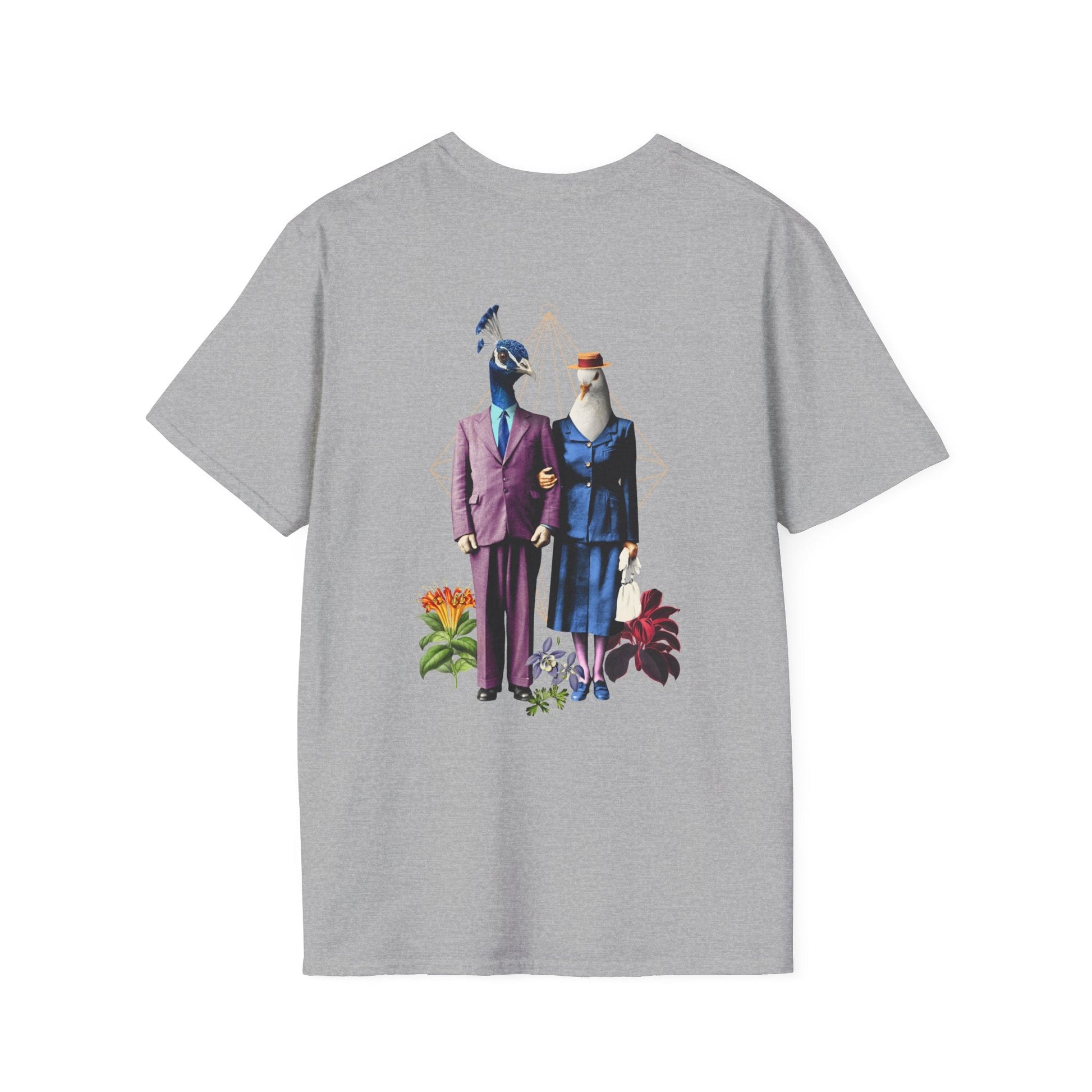 Couple - Animal Human - Unisex T-Shirt - Back Print-8