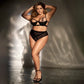 Sexy Open Bra & Sheer High Waist Panty Mapale Rylee-3