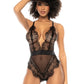 Sheer Eyelash Lace Deep Plunge Teddy Mapale Temptation-0