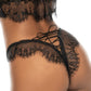 Sheer Lace Longline Bra & String Panty Set Mapale Temptation-2