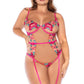Sheer Mesh Bodysuit Mapale Wild Flower-2