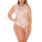 Delicate Sheer Lace Teddy Mapale Lily Grace-3