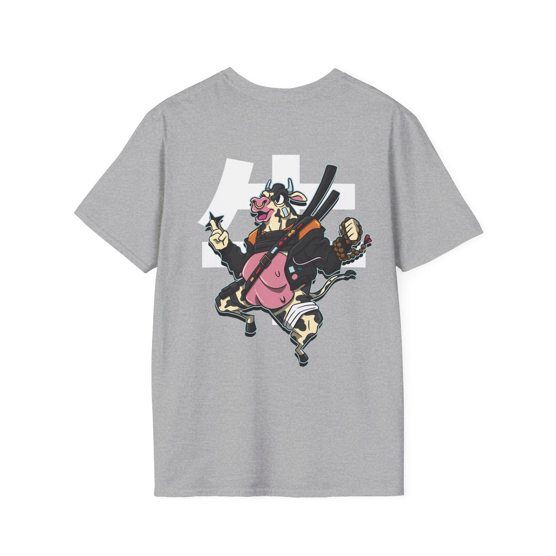 Cow - Warrior Animals - Unisex T-Shirt - Back Print-3