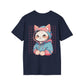 Cute Cat - Anime World - Unisex T-Shirt - Back Print-2