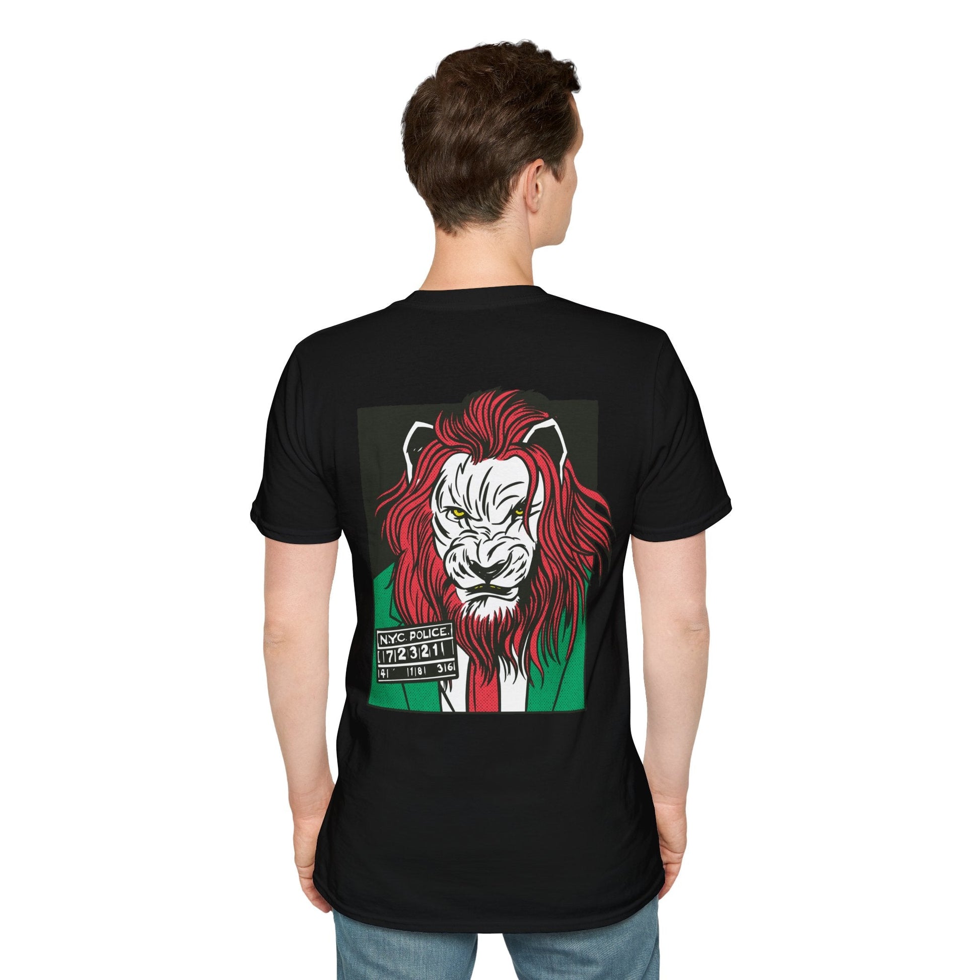 Lion - Comic Mafia - Unisex T-Shirt - Back Print-4