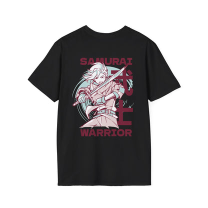 Samurai Warrior - Anime World - Unisex T-Shirt - Back Print-0